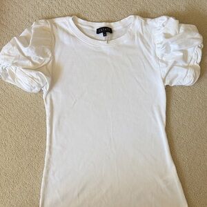 1. State Ivory Puff Sleeve Blouse